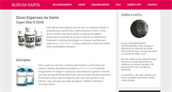 Desktop Screenshot of blogdasanta.com.br