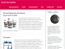 Tablet Screenshot of blogdasanta.com.br